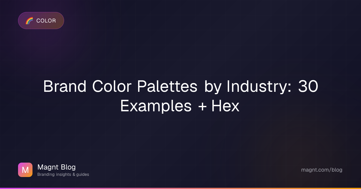 Brand Color Palettes by Industry: 30 Examples + Hex | Magnt
